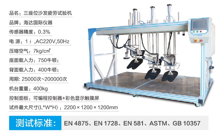 三座位沙發(fā)疲勞試驗機-06